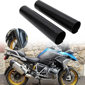 Copertura per Forcella Anteriore Della Moto, in Fibra Di Carbonio, Universale, P - Foto 1 di 12