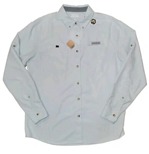 Field & Stream Latitude Mens Starlight Blue Long Sleeve Button Down Shirt... - Picture 1 of 5