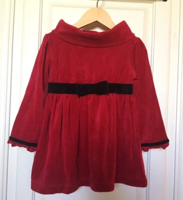 Toddler Girl Size 3T Christmas Dress Holiday Santa Holiday Mrs Claus *EUC *A-029 - Image 1 of 4