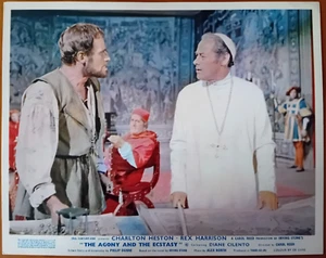 ORIGINAL LOBBY CARD THE AGONY AND THE ECSTASY Charlton Heston, Rex Harrison - Picture 1 of 1