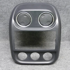 2010-2016 Compass Center Dash Radio Climate Controls Bezel w/ Vents Black 73198 - Bild 1 von 12