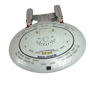 Playmates 1992 Star Trek Generations Starship Enterprise NCC-1701-D #6102 ¡FUNCIONA! - Imagen 1 de 9