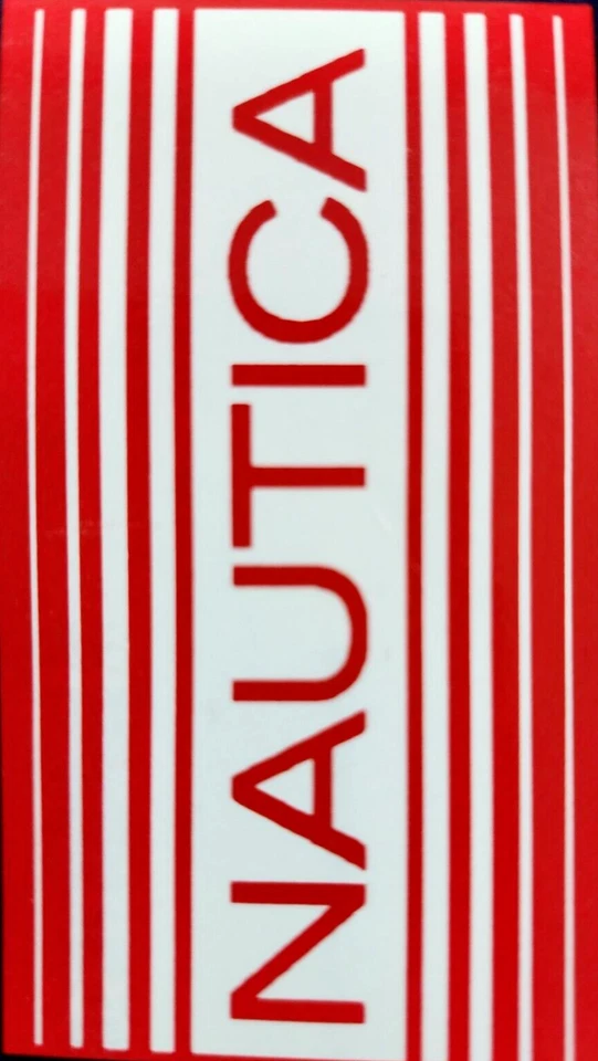 Nautica red white striped Beach Pool Towel