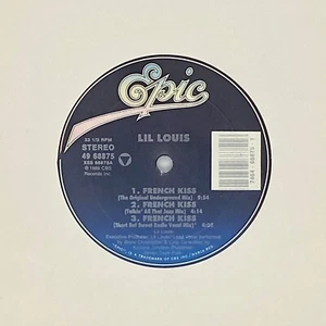 LIL LOUIS French Kiss  12" NM Vinyl Record Maxi Single 1989 PROMO MASTERDISK - Imagen 1 de 8