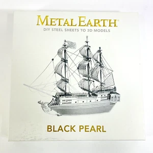 Fascinaciones Metal Tierra Negro Perla Barco Pirata Corte Láser 3D Metal Modelo Kit - Imagen 1 de 13