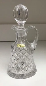 Bohemia Hand Cut Lead Crystal Dressing Bottle with Stopper Unused in Orig Box - Picture 1 of 5
