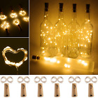Wine Bottle Lights with Cork,6 Pack 20 LED Lights Battery Powered DIY Fairy Ligh
