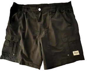 Bimini Bay Outfitters Ldt. Men’s Size 42 Black Nylon Cargo Shorts Casual Outdoor - Picture 1 of 8