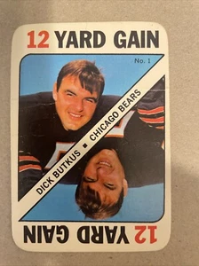 1971 Topps Football Game Card Insert #1 Dick Butkus - Bild 1 von 2