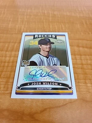2006 Topps Chrome Josh Wilson #351 Autograph Rockies $$$ - Image 1 of 2