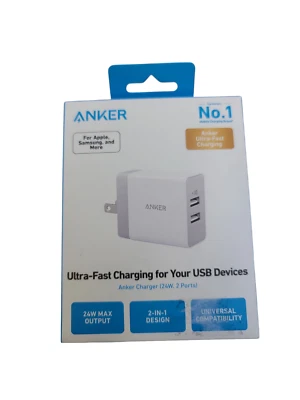 Anker 2-port Powerport 24w Wall Charger - White - Image 1 of 4
