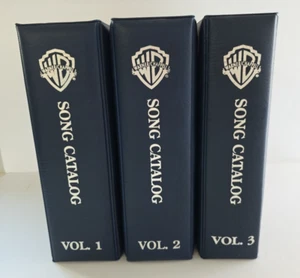 Vtg Warner Bros. Music Warner Chappell Song Catalogs CDs Binders Lot Of 3 - Picture 1 of 22