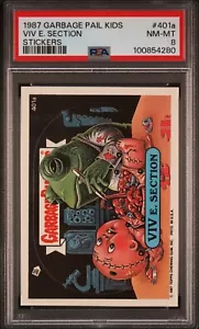 1987 GARBAGE PAIL KIDS STICKER VIV E. SECTION #401a TRADING CARD | PSA 8 NM-MT - Picture 1 of 4