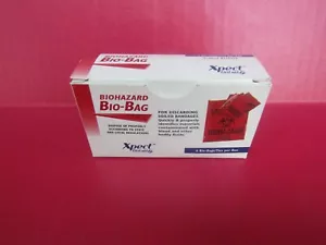 XPECT FIRST AID 1 Box Of 4 Red Biohazard Bags 250279 (NEW) - Picture 1 of 1