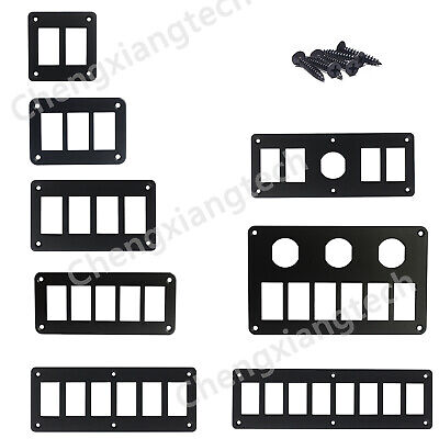 Aluminum Panel With Screws For Car Boat Dashboard Bus Truck Rocker Switch • 6.70€