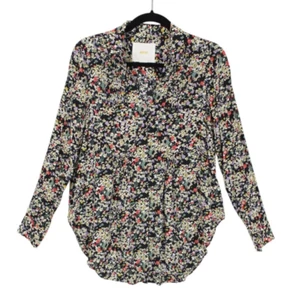 Anthropologie MAEVE Matilda Shirt size XS Ditzy Floral Pintucked Long Sleeve - Picture 1 of 16