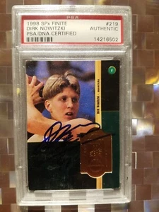 1998 spx finite dirk nowitzki RC. Auto /2500 - Picture 1 of 2