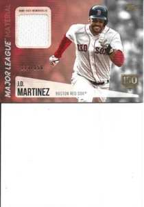 Scheda materiale aggiornamento Topps 2019 113/150 J. D. Martinez Boston Red Sox - Foto 1 di 1