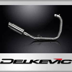 Royal Enfield Hunter HNTR 350 22-24 Complete Exhaust 8" Round Stainless Muffler - Picture 1 of 4