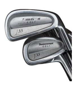 8 x Bridgestone J33 Golf Irons Forged Golf Pride Right Handed S300 Shafts Stiff - Picture 1 of 14