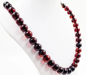 Natur Bernstein Halskette Baltischer Bernstein Schmuck Bernsteinkette gepresst - Bild 1 von 11