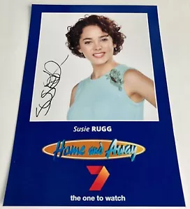 More details for susie rugg *brodie hanson* signed home and away cast fan card new