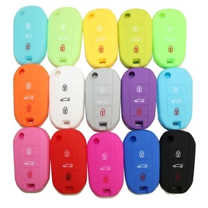 COVER CHIAVE GUSCIO SILICONE PEUGEOT 208 2008 308 108 CITROEN C1 C3 C4 C5 - Foto 1 di 31