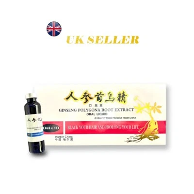 6 Boxes Ginseng Polygona Root Extract Oral Liquid Hair Health & Longevity ShouWu - image 1 of 3