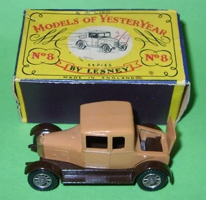 Matchbox Yesteryear / Y8 1926 Morris Oxford Bullnose in Type A Box - Picture 1 of 12