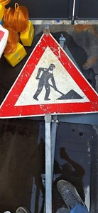 Verkehrsschild Z 123 Baustelle mit 3 Meter Stange - Bild 1 von 1