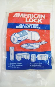 New American Lock All Purpose Disc Cam Lock for Desks, File Cabinet, 1 1/8" - Picture 1 of 4
