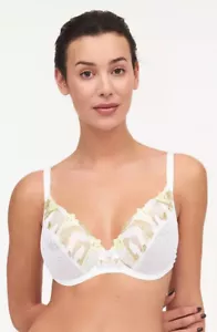 Soutien-gorge 95D (80D eu) Emboitant CHANTELLE Montaigne Blanc et Jaune - Imagen 1 de 6