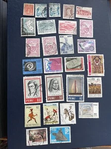 PERU 1925-1983 different27 Used Stamps, See Photos For Condition - Picture 1 of 12