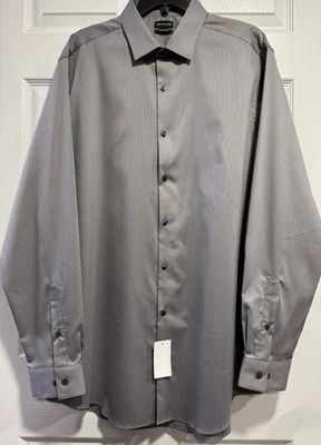 Mens Van Heusen/Steel-Gray Dress Shirt ~ Several Sizes - Image 1 of 4