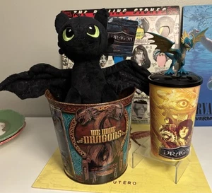 AMC How to Train Your Dragon 2025 Popcorn Secchiello Figura Tazza Peluche ALI USA E GETTA - Foto 1 di 13