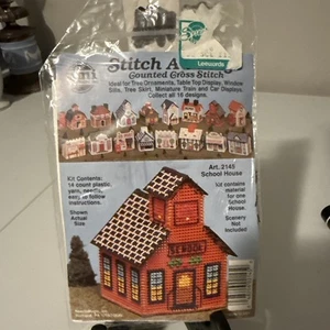 Stitch A Village Art 2145 School House - Picture 1 of 5