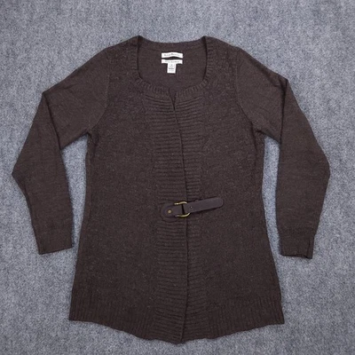 Susan Bristol Sweater Womens XL Merino Wool Acrylic Belted Open Front Cardigan - Image 1 of 4