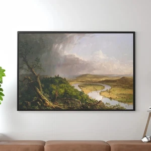 Thomas Cole The Oxbow Canvas/Poster Wall Art - Landscape Painting Print - Picture 1 of 10