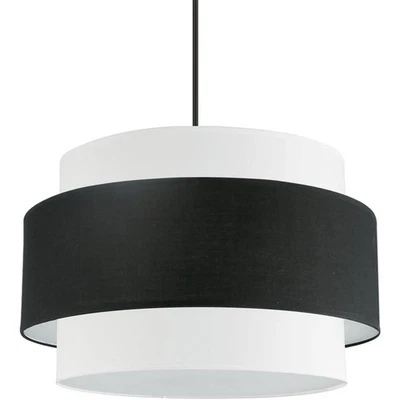 Lámpara de araña Dainolite Lighting PYA-224C-MB-BW Priya negra mate con blanco y negro Foto 1 de 4