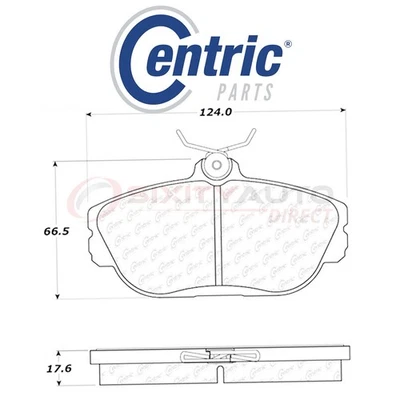 Centric C-TEK Metallic Disc Brake Pads for 1995-1998 Ford Windstar 3.0L 3.8L lw Foto 1 de 4