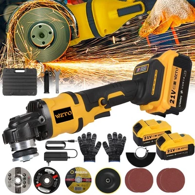 Akku Winkelschleifer 21V Trennschleifer Mit 1/2 Akku Schleifmaschine Flex  - Bild 1 von 4