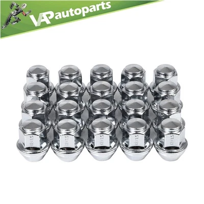 20 Chrome M12x1.5 Acorn Wheel Lug Nuts Fits Ford Fusion Focus Escape Lincoln MKC - Изображение 1 из 4