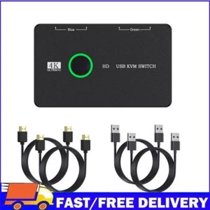 HD KVM Devices Equipment KVM Switcher Box KVM Shared Controller for 2 PC Sharing - Afbeelding 1 van 12