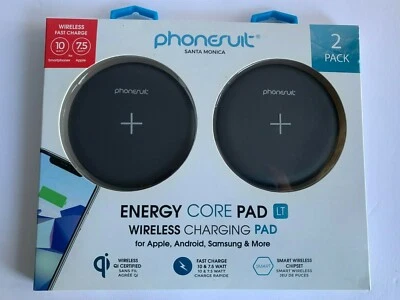 PhoneSuit Energy Core Pad LT Almohadilla de carga inalámbrica Apple Android Samsung Paquete de 2 Foto 1 de 4