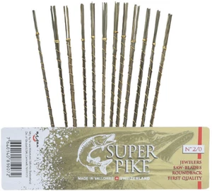 12 Klingen Super Pike / Vallorbe Sägeblatt Bocfil Uhrmacher Modellbau Juwelier Nr. 2 - Bild 1 von 5