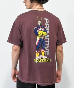 Primitive Skateboarding Men's X My Hero Academia All Might Vintage Wash T-Shirt - Picture 1 of 9