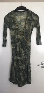 Sandwich Green Patterned Dress M Medium Stretch - Picture 1 of 7