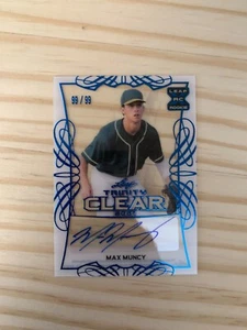 2021 Leaf Trinity Clear Autographs Platinum #CAMM3 Max Muncy 99/99 - Picture 1 of 2