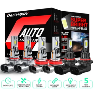 For Toyota Tundra 2007-2013 Combo 6X 6000K LED Headlight Hi/Lo + Fog Light Bulb - Picture 1 of 15
