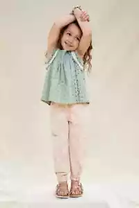 Anthropologie Effie Eyelet Canotta Bambini Taglia 4T Nuova Con Etichetta - Foto 1 di 4